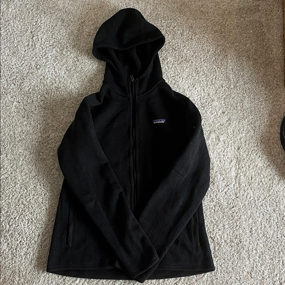 Patagonia Black zip up fleece women’s large